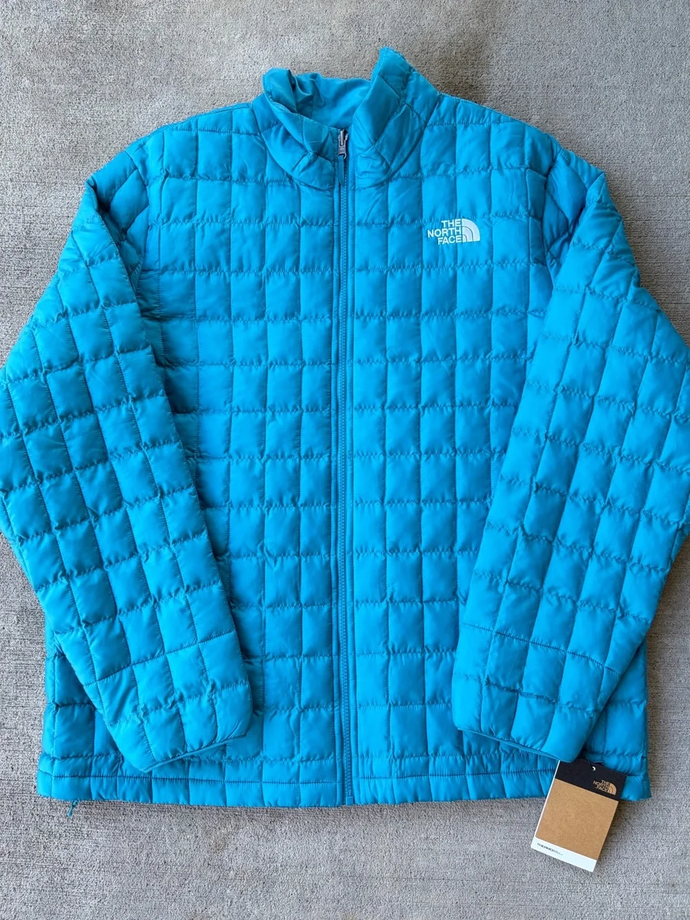 The North Face thermoball eco jacket alkaline bright blue puffed winter coat NWT
